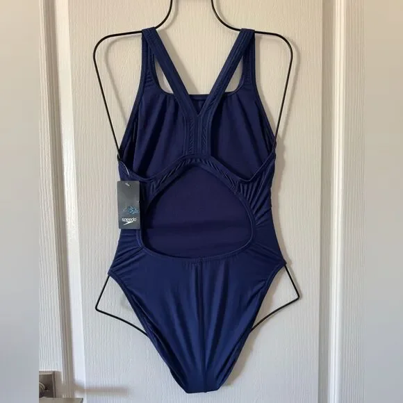 Speedo Women's Swimsuit One Piece Prolt Super Pro Solid Black Adult 10 / 36 NWT - Picture 4 of 10